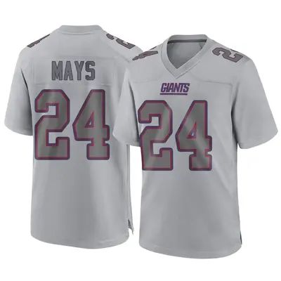 Men's Game Willie Mays New York Giants Gray Atmosphere Fashion Jersey