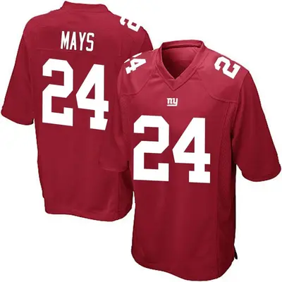 Men's Game Willie Mays New York Giants Red Alternate Jersey