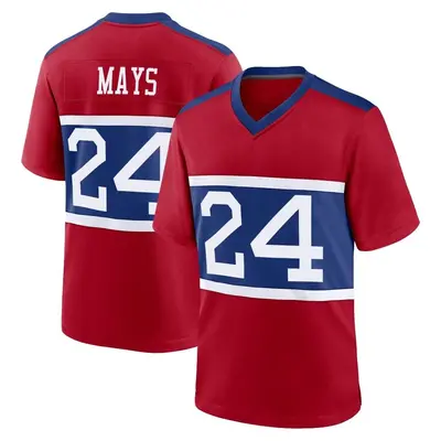 Men's Game Willie Mays New York Giants Red Century Alternate Jersey