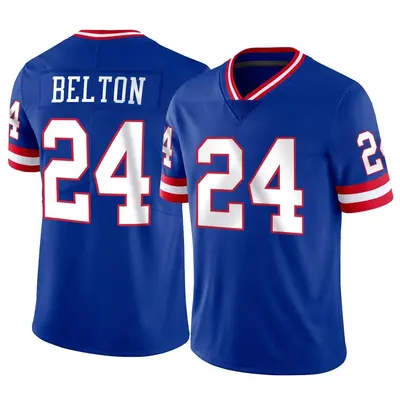 Dane Belton 24 New York Giants Super Bowl LVII Super Bowl LVII White Men  Game Jersey - Bluefink