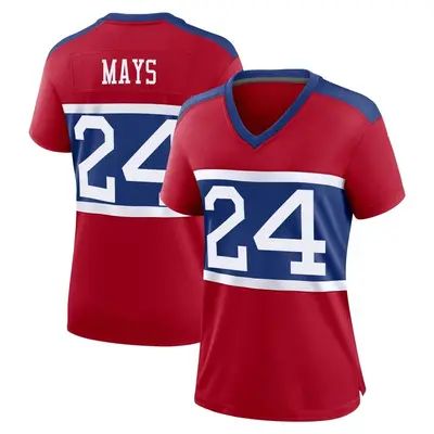 Women's Game Willie Mays New York Giants Red Century Alternate Jersey